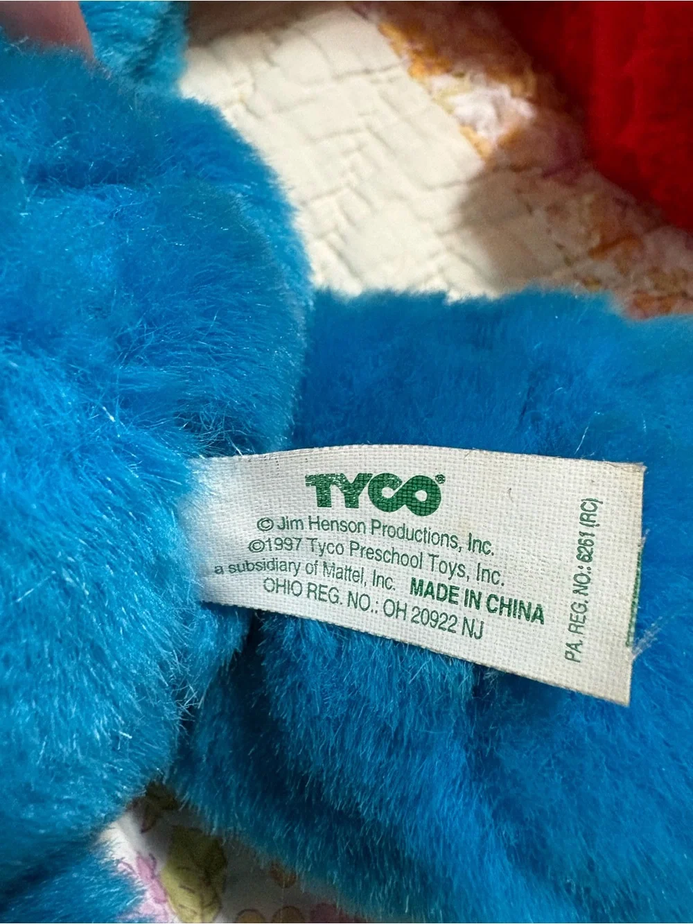 Vintage 90’s Cookie Monster & Elmo Duo - Red Elmo, Blue Cookie Monster
